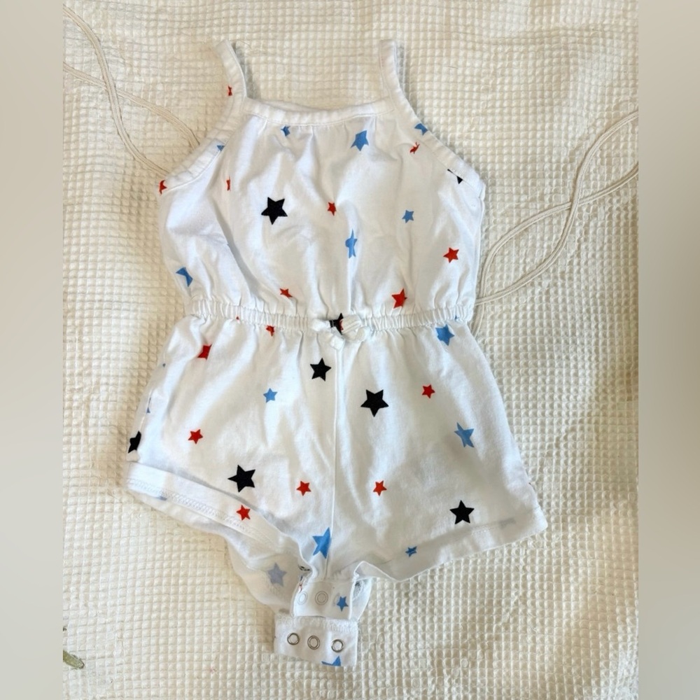 Old Navy White Starry Diaper Cover